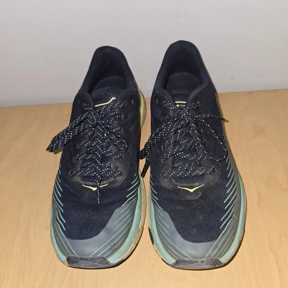 Hoka One One Torrent 2 Shoes Womens 10.5 Green Trail Running Athletic Sneaker